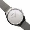 BERING Men's & Women's (Unisex) Analog Quartz Ultra Slim Collection Watch with Stainless Steel Strap & Sapphire Crystal Silver Mesh Band (17039-000).