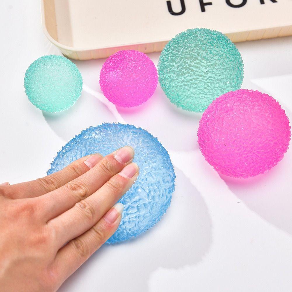 Soft Crunchy Slushie Squeeze Ball Blue Grass Ball Squeeze Toy Gift Crispy Handmade Ball  Office