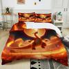 10 Sizes Pokémon Charizard Printed 3PC Bedding Set Duvet Cover  Adult Kids Birthday Gift Full Size Bedding Set Luxury for Gifts
