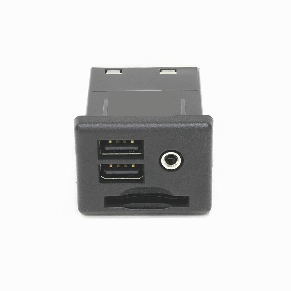 

13581213 Black Center Console Auxiliary Jack USB SD Card Input For Cadillac GMC