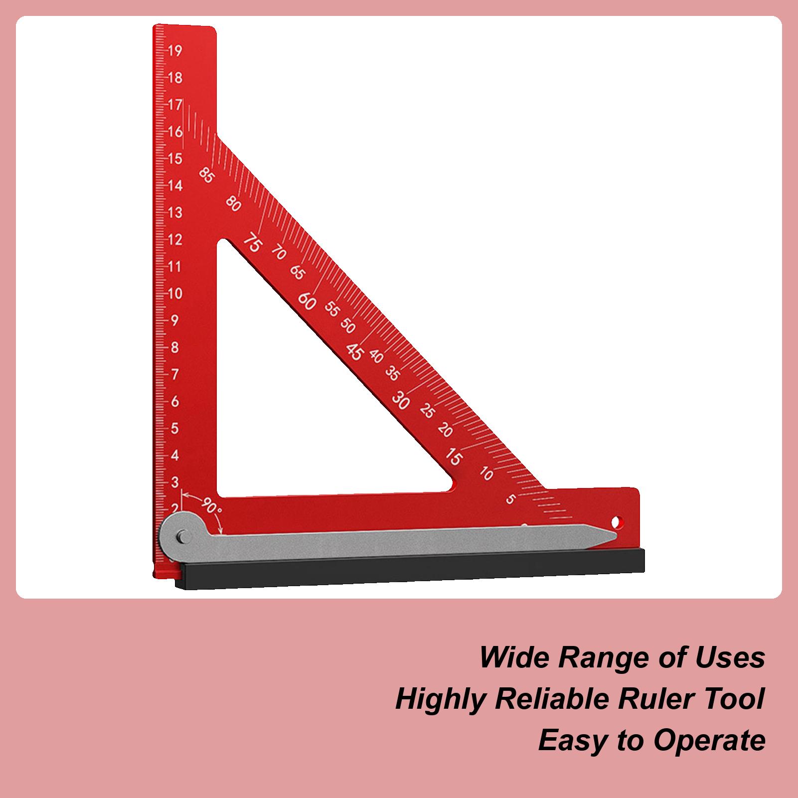 

Woodworking Square Right Angle Carpenter Fixing Ruler Framing Angle Ruler For Construction Machinist Drafting Sewing Quilting CN