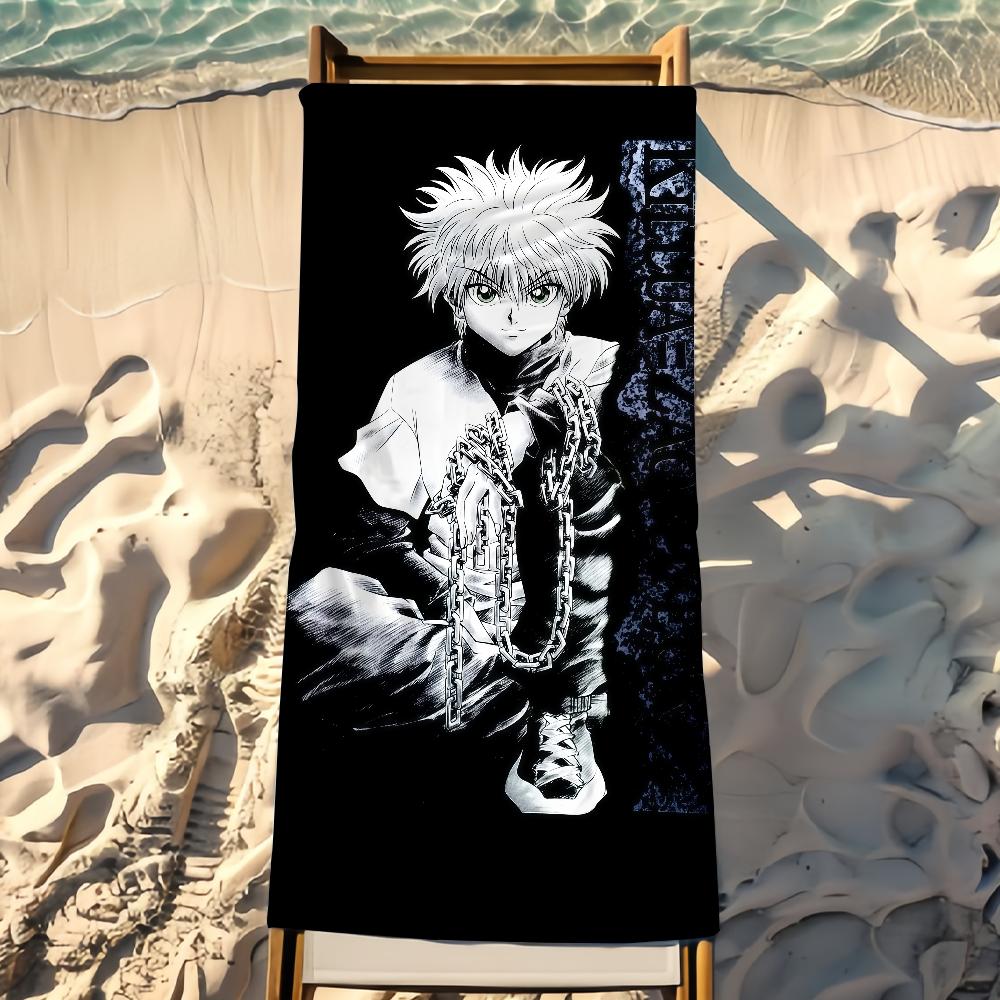 Comic Hunter X Hunter Towel Beach Towel Travel Lightweight Skin Friendly for Pool Beach Camping Cruise Summer