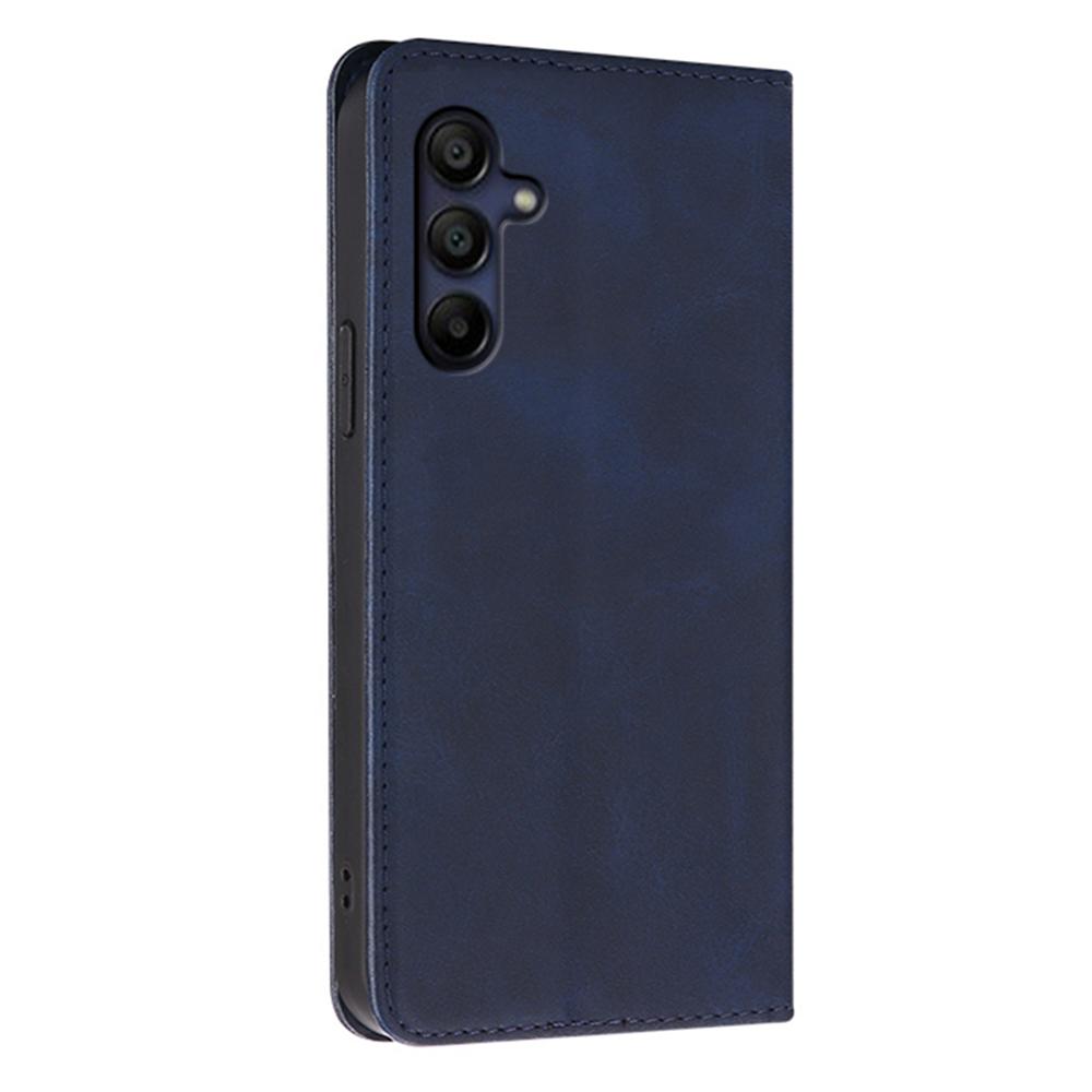 Für Samsung Galaxy A06s Hülle Brieftasche Kalbsleder Textur Leder Handyhülle mit Verdecktem Magnetverschluss