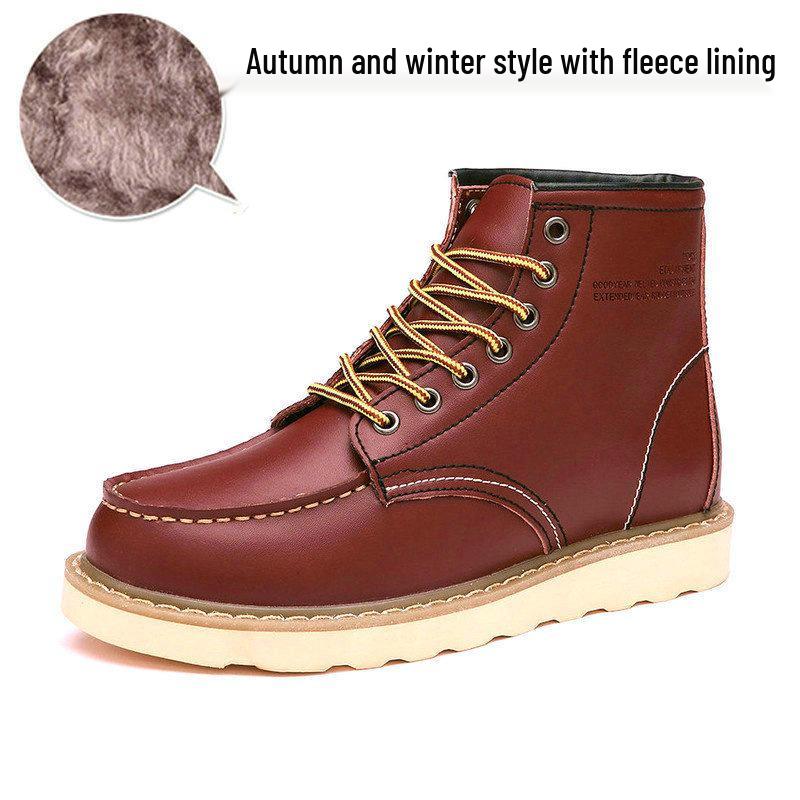 Men s British Casual Martin High-Top Leather Work Boots EU 41