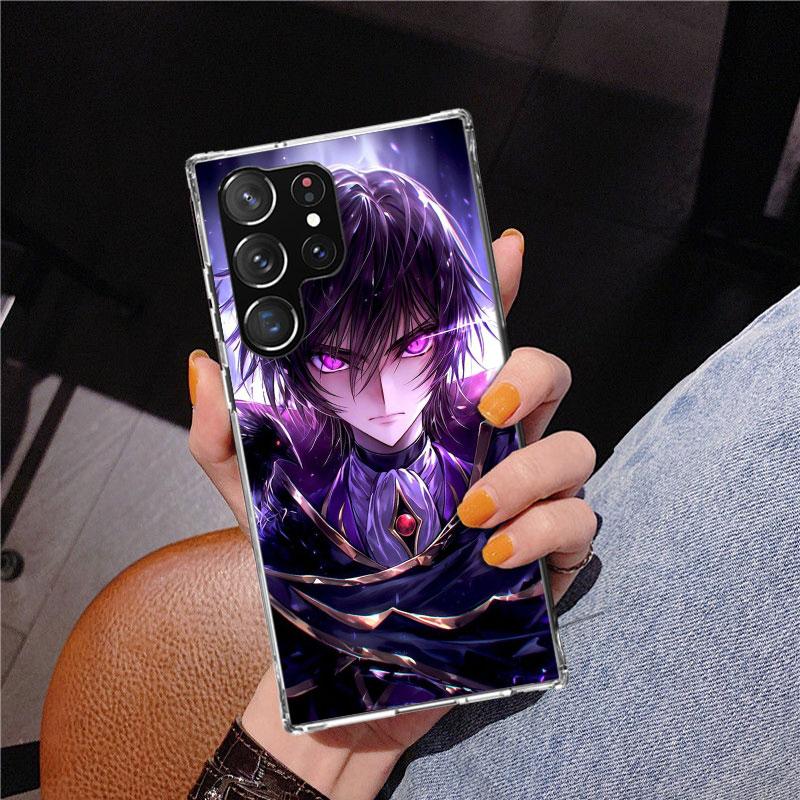 Code Geass Anime Phone Case For Samsung Galaxy S24 S25 Edge S26 Ultra S23 S22 S21 Plus S20 FE + Personalized Print Cover Galaxy