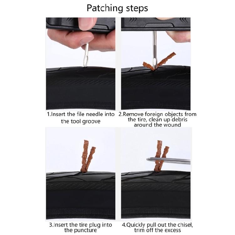 Durability 14 In 1 Cycling Tool Containing Steel Patches Strips Double Direction Ratchets and Compacts Carry Pouches