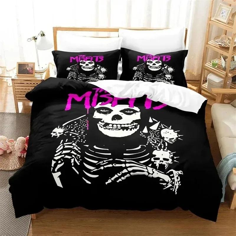 

3D Printed The Misfits Glenn Danzig Bedding Sets Exquisite Bed Supplies Set Duvet Cover Bed Comforter Set Luxury Birthday Gift 70x133cm 2pcs