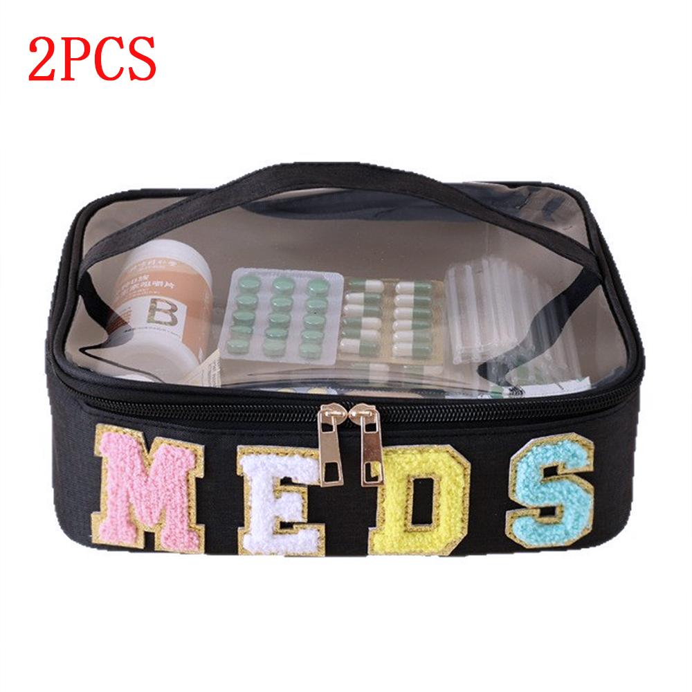 Portable Medicine Storage Bag Travel First Aid Kit Drug Storage Oxford Cloth Home Practical Medicine Box Makeup Wash Bag
