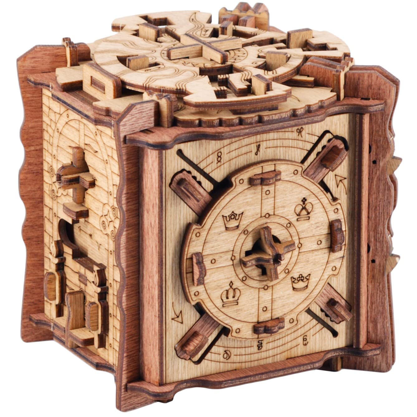 

Cluebox iDventure 3D Puzzle New Feel Mystery Solving Puzzle Cluebox Trials of Camelot Escape Game Difficulable 3D Present Puzzle Box Resolve as Many