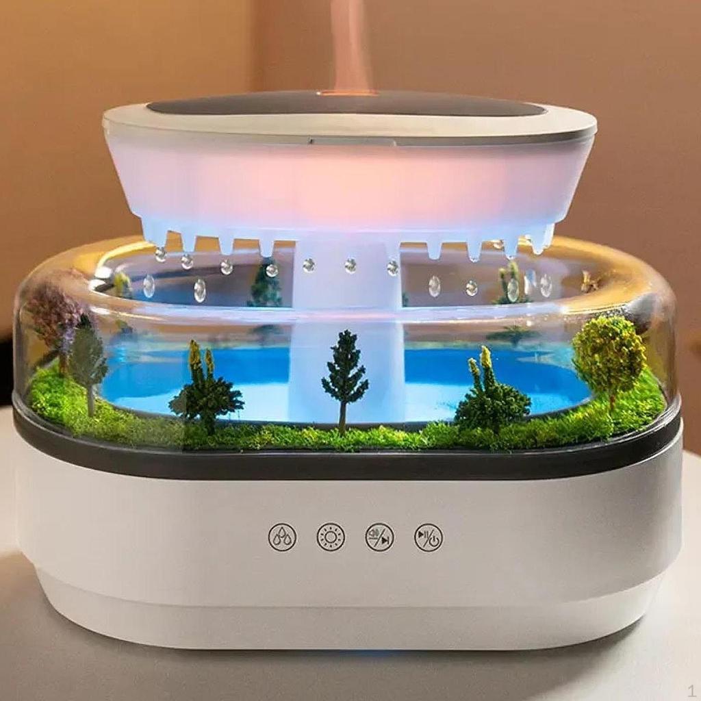 Raindrop Humidifier Scent Ambient Night Light,250ml,Remembrance Gift,Essential Oil