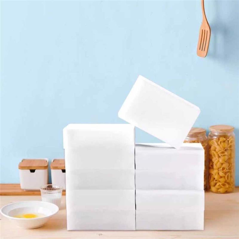 20/50/100pcs Magic Reusable Leather Shoes Stainless Steel Ceramic Wall Surface Marker Pen Oil Stain Cleaning Sponge Household Cleaning Tools