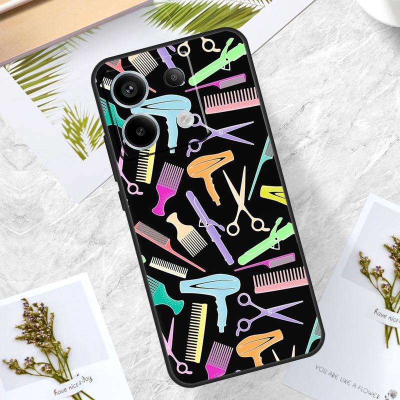 Hair Stylist Hairdresser Case For Xiaomi Redmi Note 14 13 12 11 10 9 15 Pro Plus Redmi 15 10C 12C 13C 14C 15C Cover