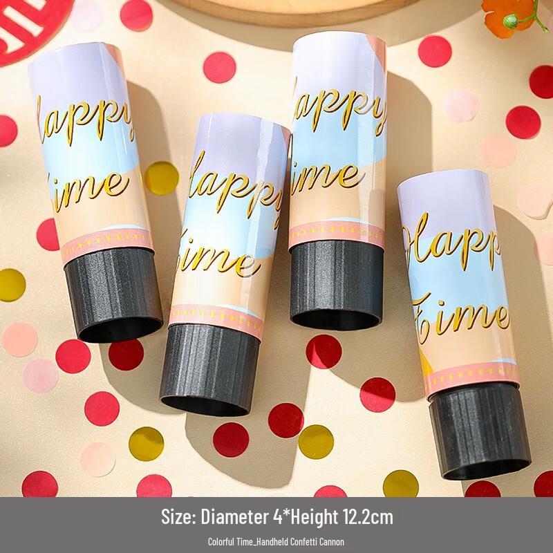 

Fumade Colorful Hand-Twist Confetti Poppers, 5-Pack