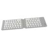 Bluetooth Foldable Keyboard Low Noise Lightweight Stylish Portable Wireless Keyboard for Travel Outdoor White