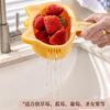 2-IN-1 Eco-Friendly Vegetable Fruit Cleaning Drain Basket Reusable Kitchen Strainer for Sustainable Home Living