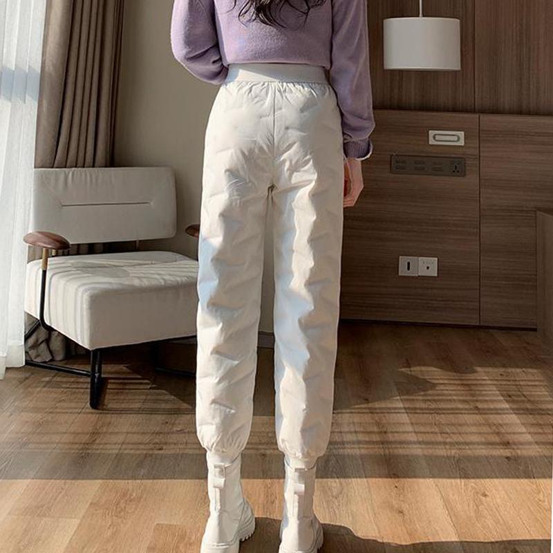 Warm Down Cotton Women Harem Pants 2022 