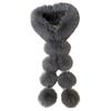 Faux Fur Scarf with Magnetic Closure Solid Color Soft Plush Design Scarf Wrap Windproof