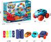 Race Car Track Train Toy Cars,Changeable Track Set Includes 1 LED Light Up Race Car Toy and 2 Covers,DIY Race Track Toys Birthday Gifts for Kids