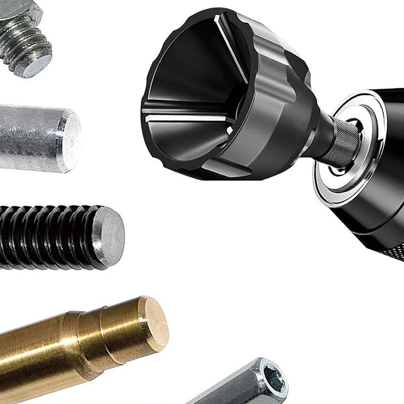 Deburring Stainless Steel Chamfer Thread Trimmer Alloy Remove Burr Screw Rod Bolt Deburring Tool