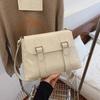 Simple casual shoulder bag women's new trendy fashion small square bag high-end commuter women's bag