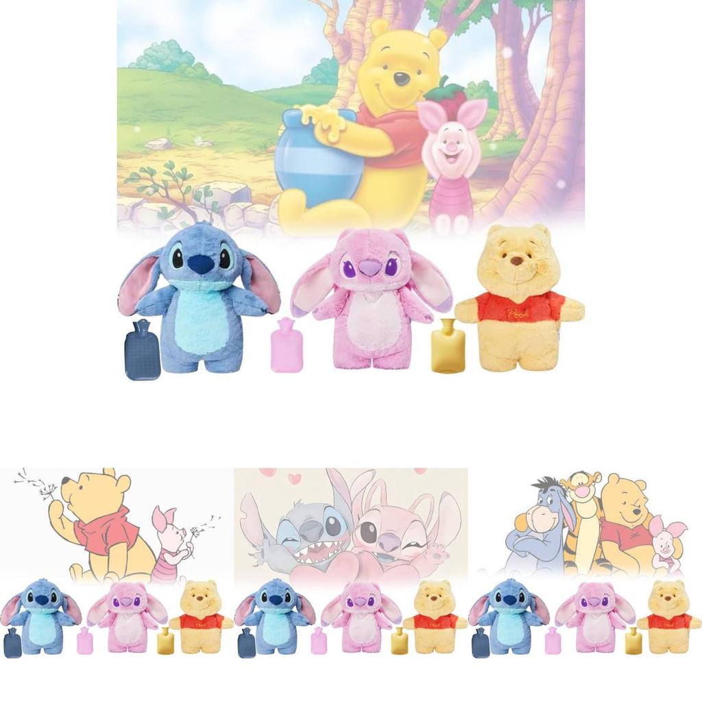 Adorable 30cm Stitch Plush Toy Water Bottle Heater For Cozy Winter Warmth