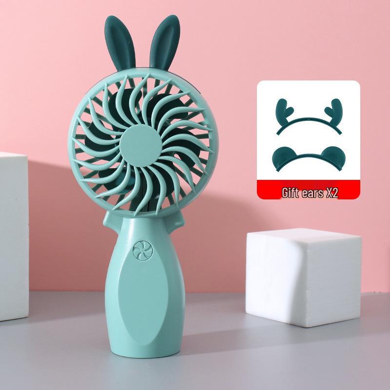

Cartoon Pocket USB Rechargeable Handheld Fan - Electric Portable Fan, Ideal Student Gift for Outdoor Use Includes Three Ears