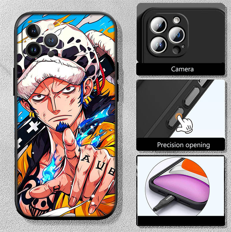 MH117 One Piece Law Phone Shell Case for iPhone 7 8 11 12 13 14 15 16 17 16E XS Pro Max XR X SE Air