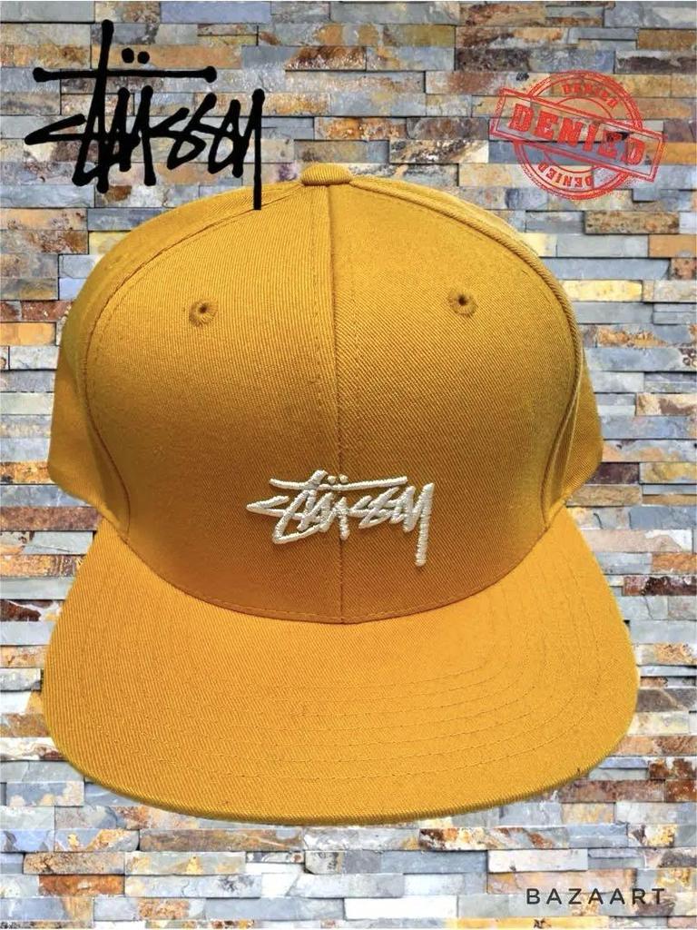 [USED] Stussy Embroidered Logo Light Orange Cap