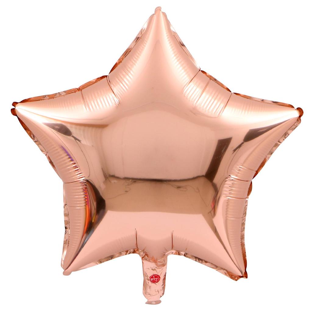 18" Heart and Star Foil Balloons for Weddings and Birthdays