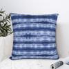 Indigo Blue Stripes Tie Dyed Pillowcase Cushion Cover Decorations Geometric Ink Blue Pillow Case Cover Bed Zippered 18'