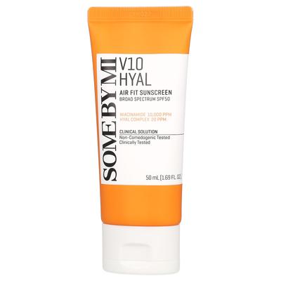 V10 Hyal, Cremă de protecție solară Air Fit, Spf 50, 50Ml(1,69 Fl Oz)