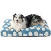 Rectangular Pet Bed Dogs Cats Soft Plush Floor Mat With Removable Cover