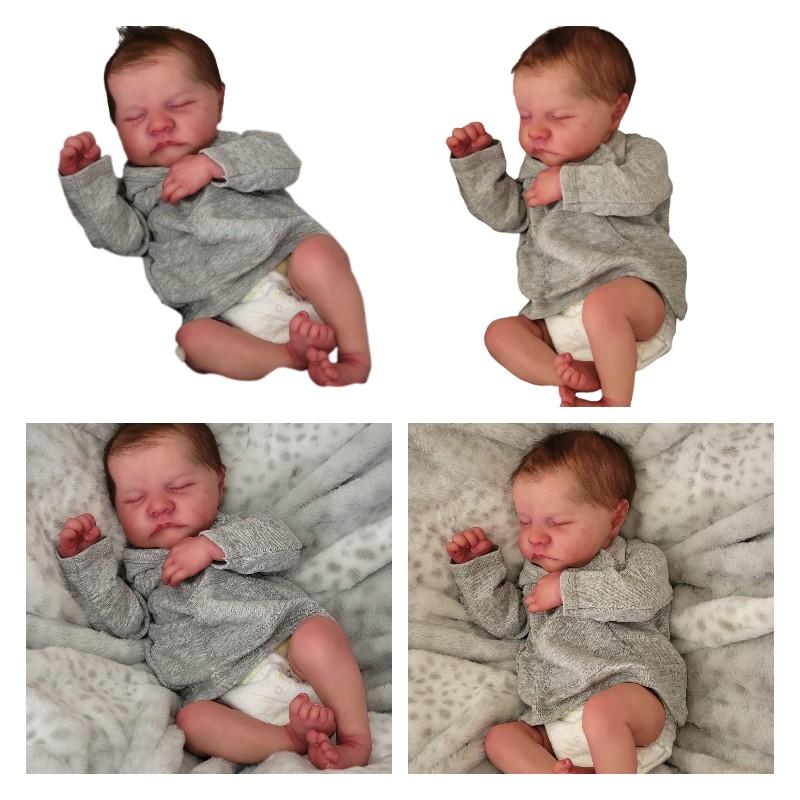 19in Reborn Simulation Doll Baby Bath Companion Real Life Toy Lifelike Kids Gift