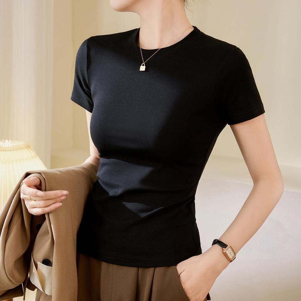 2026 Premium Women's Slim-Fit Short-Sleeve Cotton T-Shirt