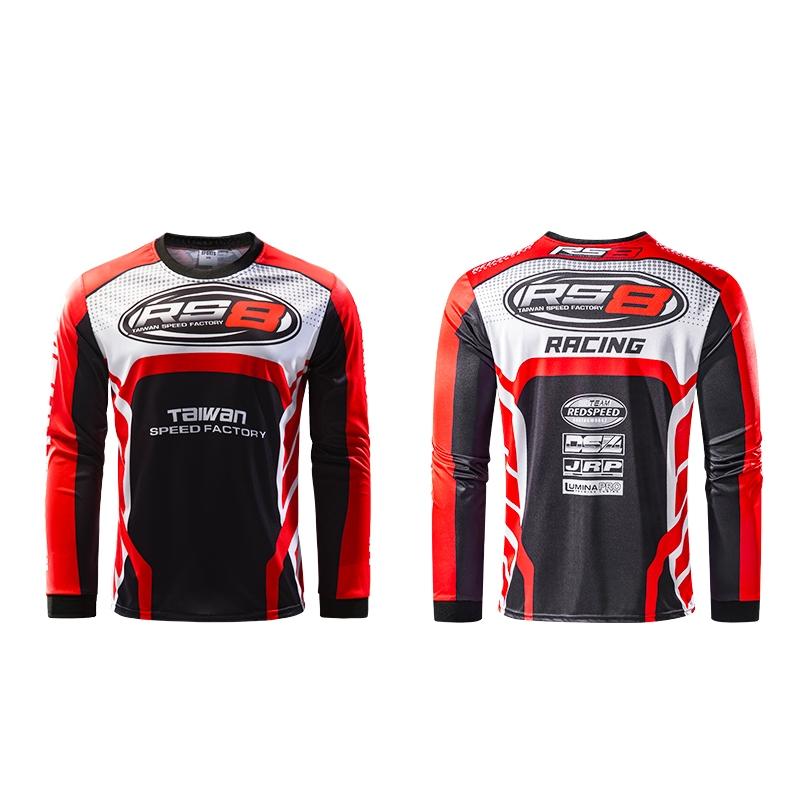 Motorcycle Jersey shirt motor Long Sleeve cycling for men New style Bike Rider sports motor M красный