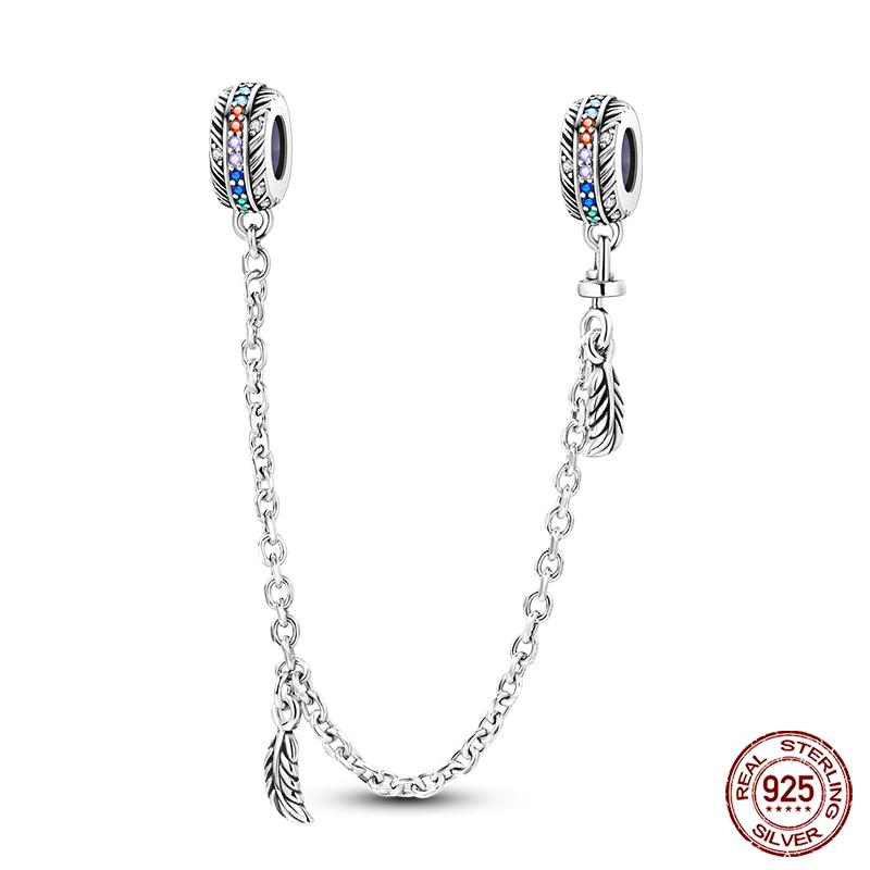 Copper Colorful Masquerade Series Sexy Mask Feather Dress Charms Beads Fit Qikaola Original Bracelets Diy Jewelry