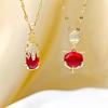 Retro Lucky Fox Clavicle Chain Necklace: Titanium Steel, Chinese Style, Anti-Allergy, Non-Fading, Versatile Jewelry for Women