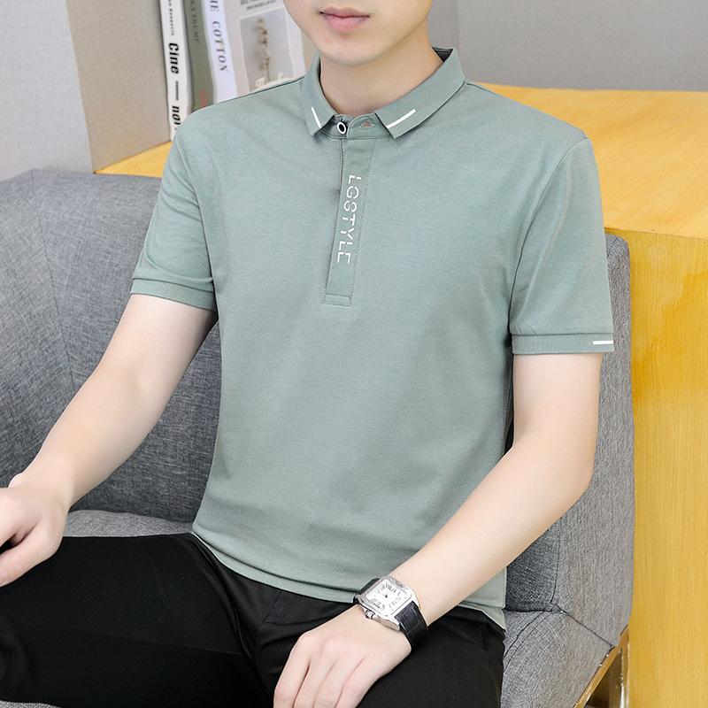 

Летняя рубашка поло, мужская повседневная футболка с коротким рукавом XL
