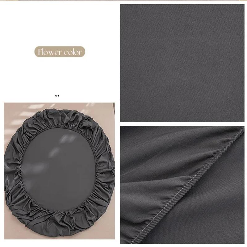 1PC High Quality Solid Color Bed Sheets Dustproof Mattress Protective Cover Soft Comfortable Breathable Fitted Sheet Non-slip Bed cover With Elastic