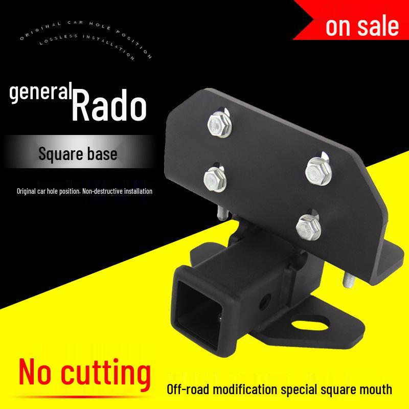 Prado Off-Road Tow Bar with Square Rear Bumper and Anti-Collision Feature