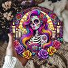 Mexican Sugar Skull Metal Tin Sign Day of the Dead Wall Art Home Bar Cafe Decor