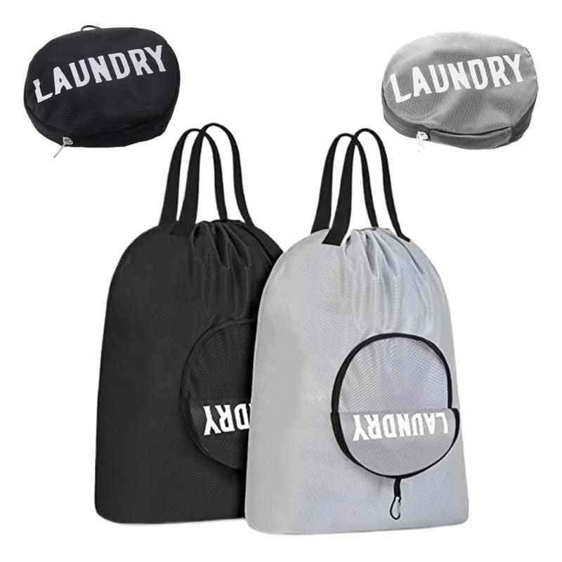 Large Capacity Reusable Travel Laundry Organizers Craft of Scratch Oxfords Fabric for Clothes Storage