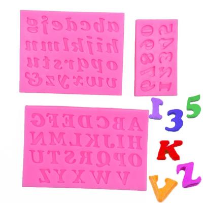 3 vnt. Silikoninių fondanto tortų formų rinkinys, Skaičiai, Raidės ir Šokolado formos tortų kepimui ir molio rankdarbiams