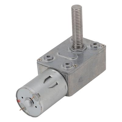 DC Gear Motor Micro High Torsion Speed Reduction Turbine Electric Self Locking Reversible Worm Gearbox 12V M8x33mm