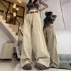 2023 Spring/Autumn Women's High Street Solid Color Loose Wide Leg Jeans