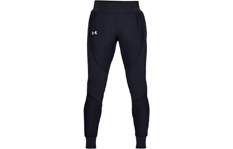 Under Armour Running Slim Fit Cuffed Pants Sweatpants Women s Black 1332977-001 M
