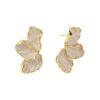 1 Pair Stud Earrings Maple Leaf Flower Women Earrings Smooth Surface Lightweight Ear Studs Jewelry Accessories
