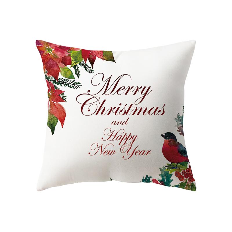 Christmas Theme Winter Christmas Atmosphere Printing Pattern Cushion Cover Home Living Room Sofa Decoration Pillow Pillow Cover