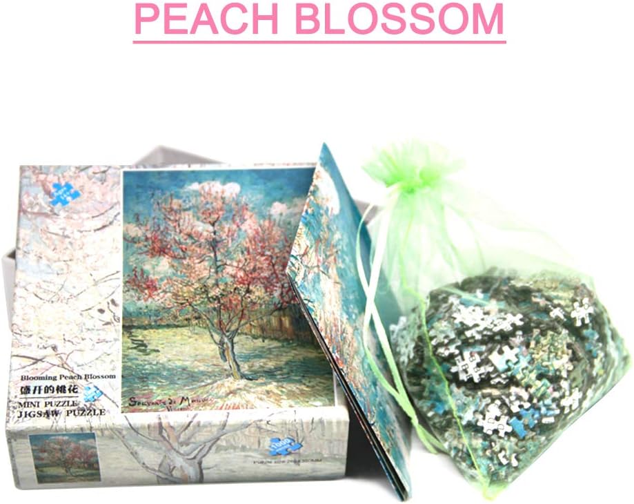 The 1000-piece jigsaw puzzle "Peach Blossom" by Douself is designed for both adults and children as an entertaining DIY toy and a creative gift