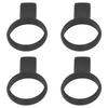 4PCS Tennis Grip Trainer Aid Tennis Tennis Racket Trainer Tool for Outdoor Sports Competitions Black